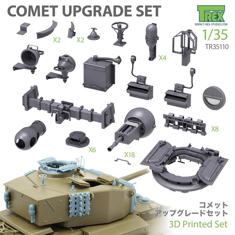 1/35 WWII British Comet Cruiser Tank Upgrade Set