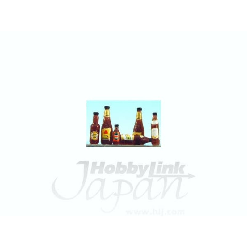 1/35 Assorted Beer Bottles Brown w/Decals (25pcs)
