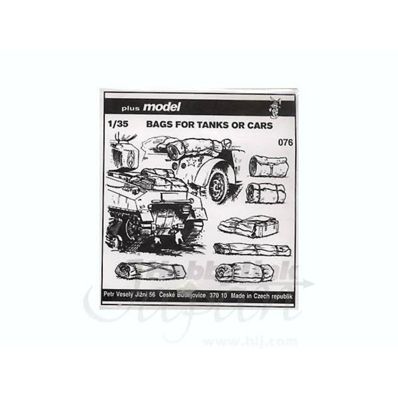 1/35 Bags for Tanks and Cars