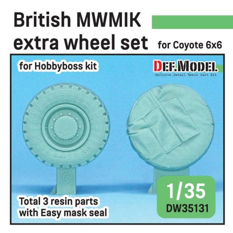 1/35 British MWMIK Extra Wheel Set (for Coyote 6x6)
