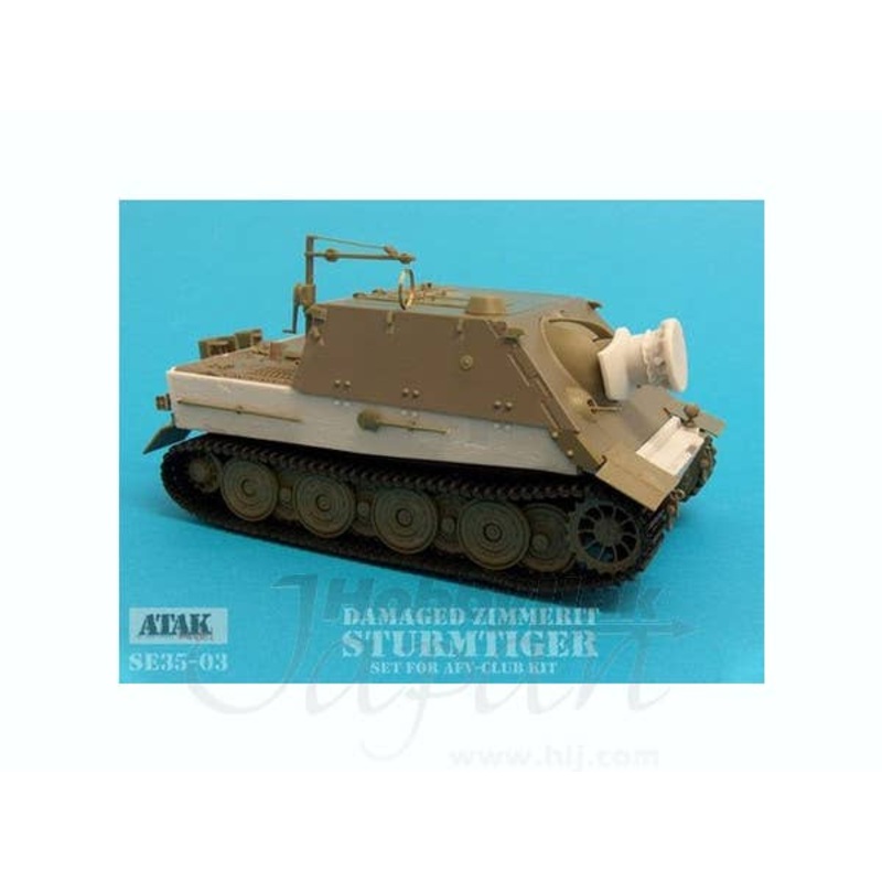 1/35 Damaged Zimmerit Sturmtiger Set (for AFV Club)
