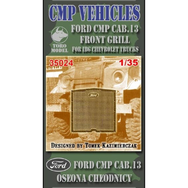 1/35 Ford CMP Cab.13 Front Grill PE For IBG Chevrolet Trucks