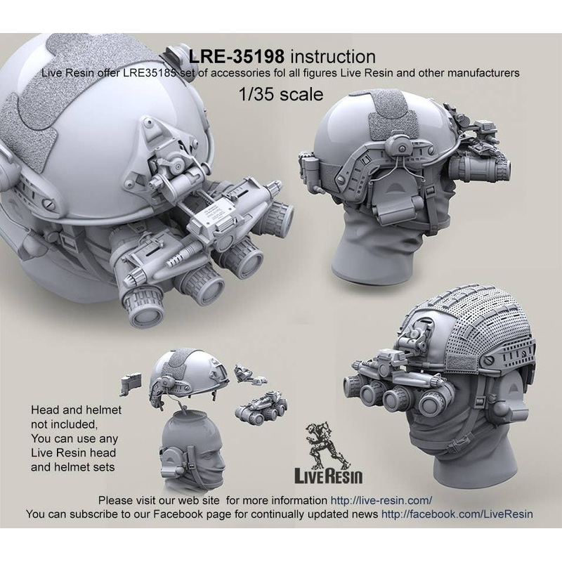 1/35 GPNVG-18 Panoramic Night Vision Goggles w/ Mount & Battery case