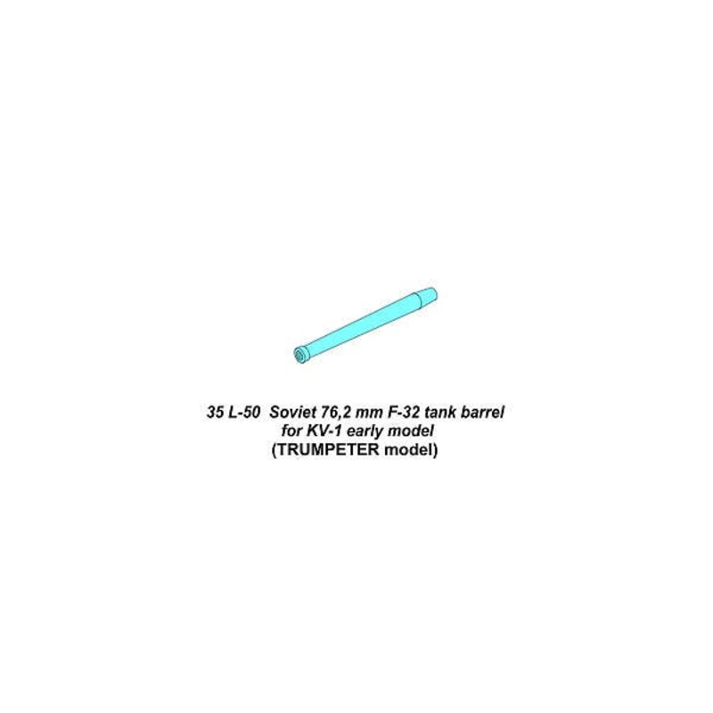 1/35 Soviet 76.2mm F-32 Tank Barrel for KV-1 Early