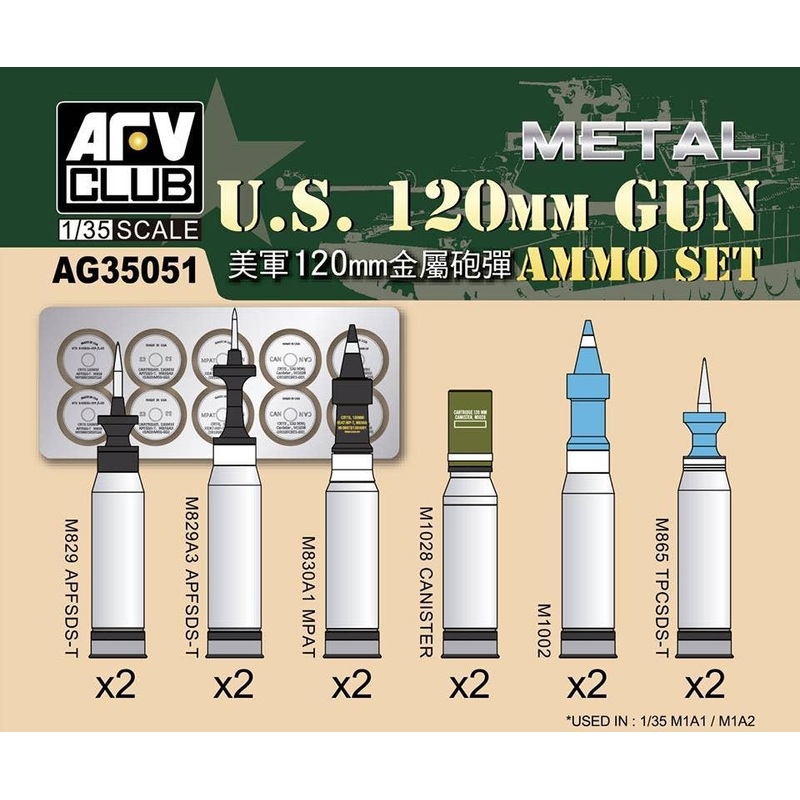 1/35 US 120mm AMMO SET