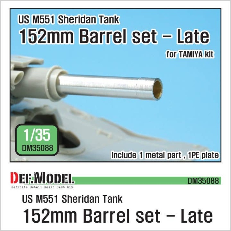 1/35 US M551 Sheridan Tank 152mm Barrel Set Late (for Tamiya)