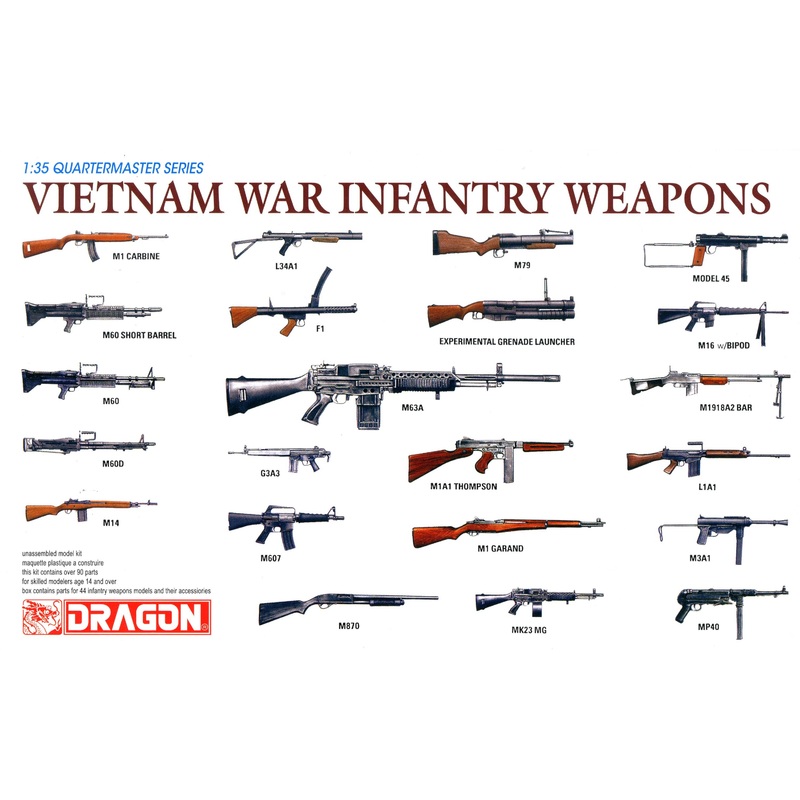 1/35 Vietnam War Infantry Weapons