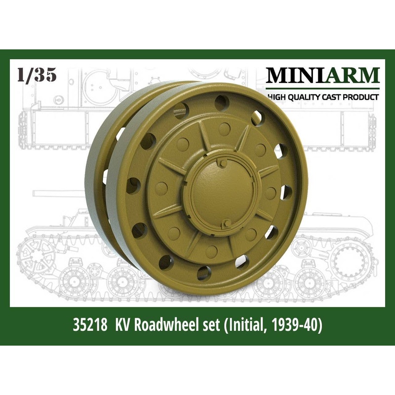 1/35 WW.II Russia Wheel Set for KV Tanks 1939-40 Years