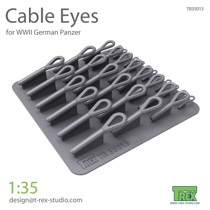 1/35 WWII German Tow Cable Eye Set