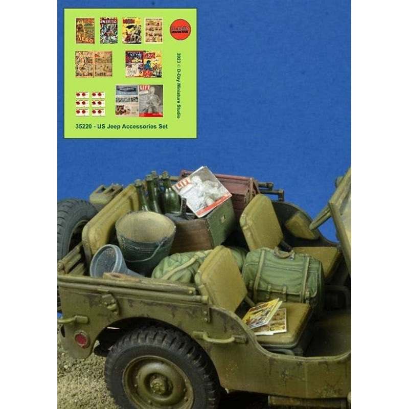1/35 WWII US Army Jeep Cargo Accessory Set
