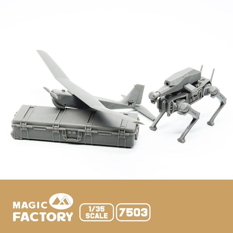 1/35 Armed Robot Dog & RQ-20 UAV Set