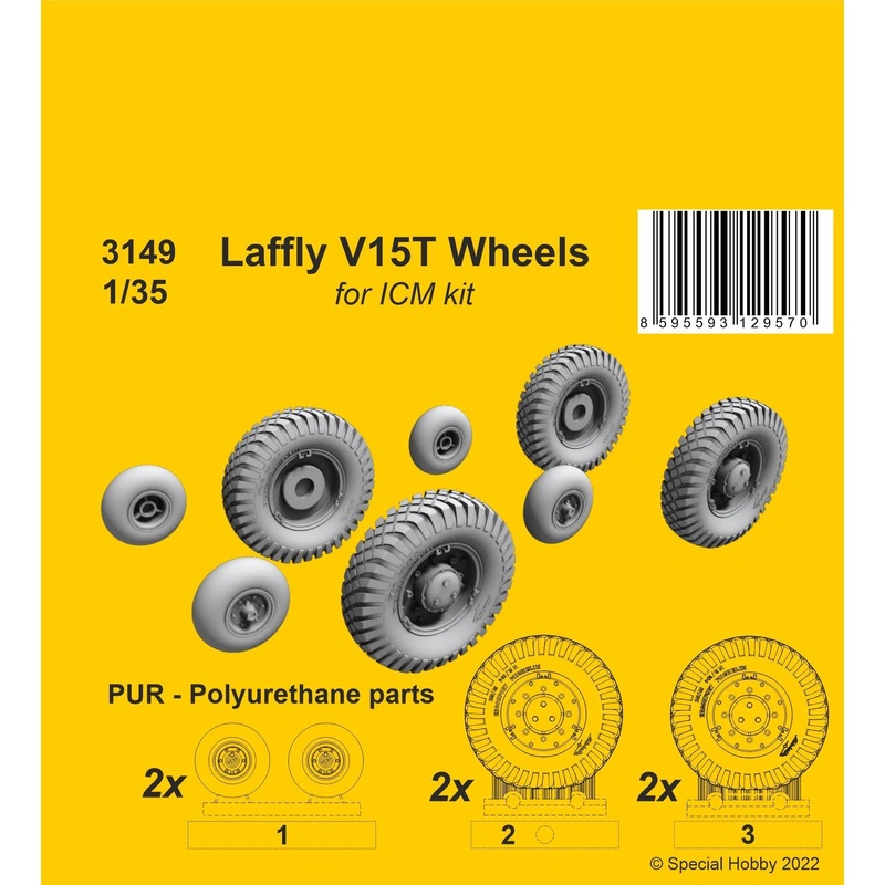 1/35 Laffly V15T Wheels / for ICM kit