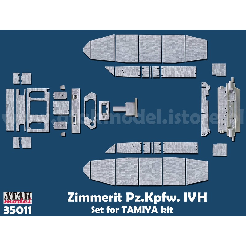 1/35 WWII Germany Panzer IV Zimmerit Set (for Tamiya)