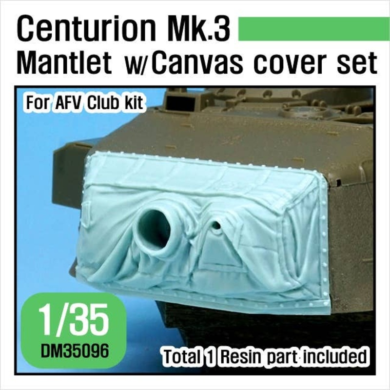 1/35 Centurion Mk.3 Mantlet With Canvas Cover Set (for AFV Club)