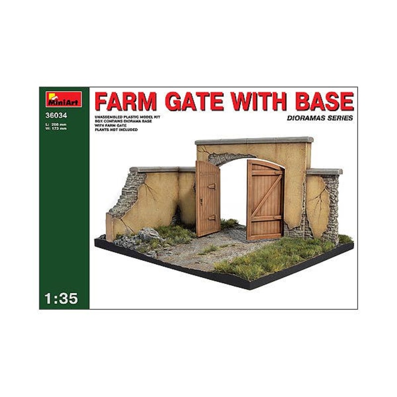 1/35 Farm Gate with Base