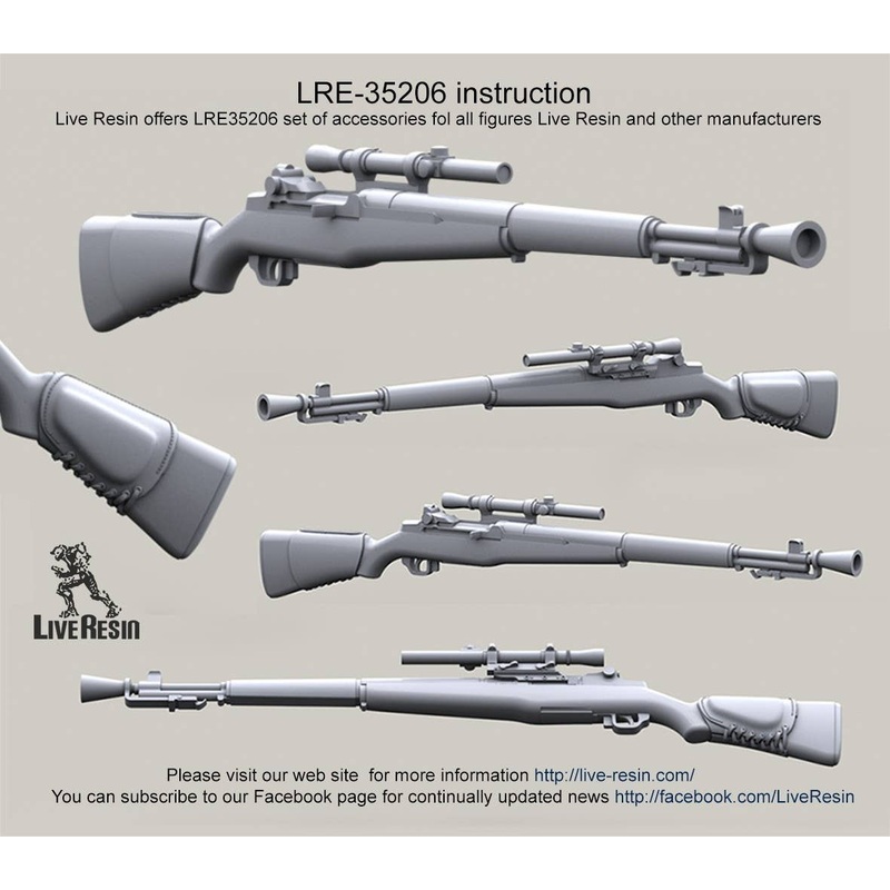 1/35 M1C Garand sniper Rifle with M82 Scope