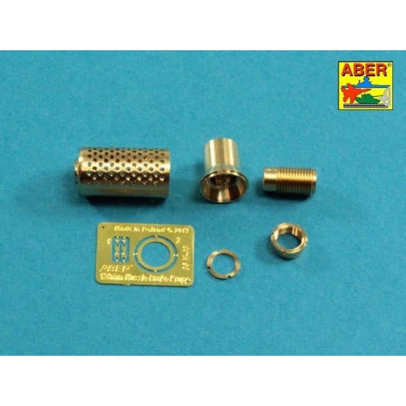1/35 Muzzle Brake Fit to Barrel For Krupp 12.8cm PAK 44 Anti-Tank Gun (For Trumpeter)