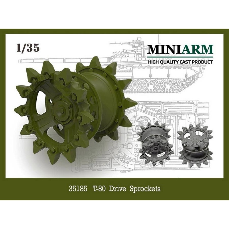 1/35 T-80 Drive Sprockets