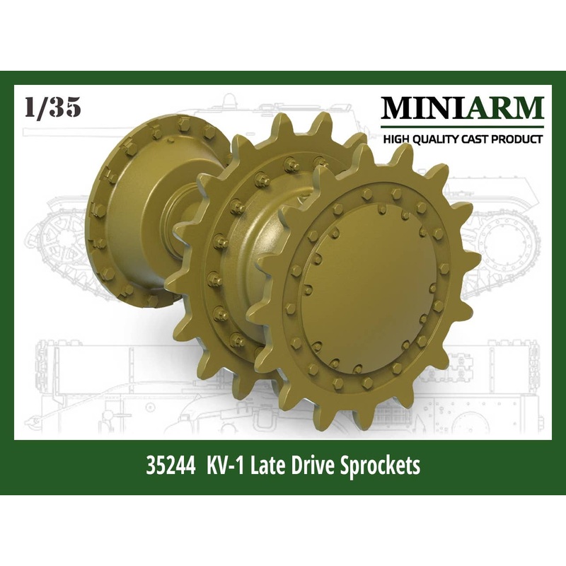 1/35 WWII Russia / Soviet KV-1 Late Type Launch Wheel Set (for Zvezda / Trumpeter)