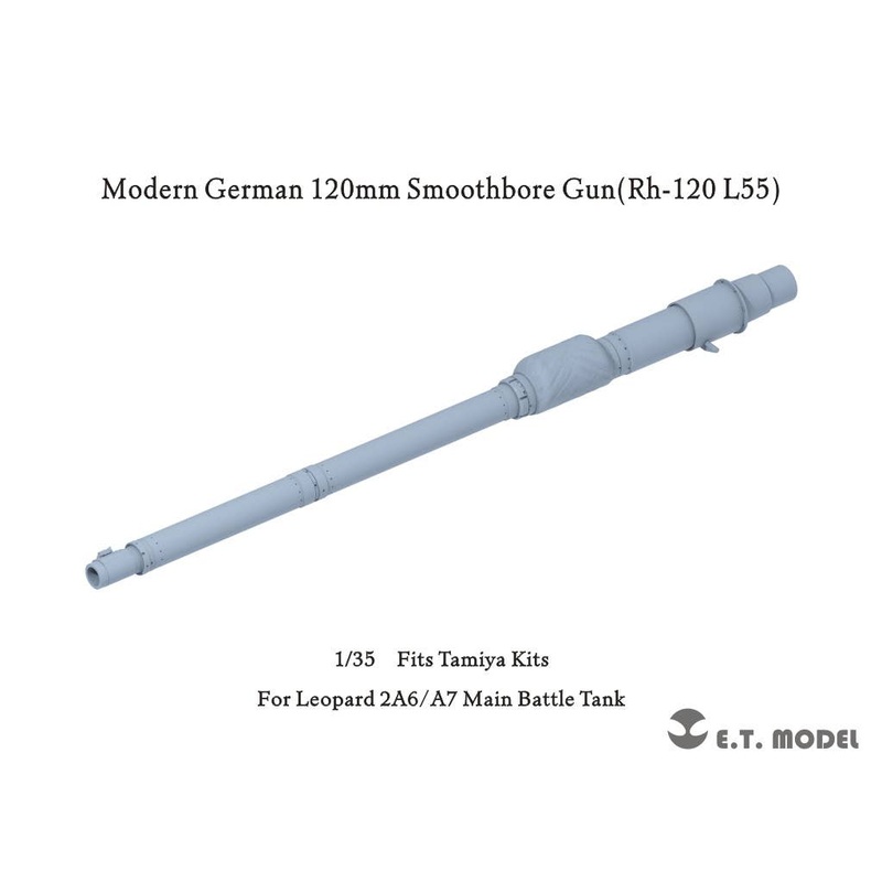 1/35 Current German Leopard 2A6/A7 main battle tank 120mm Rh-120 L/55 smoothbore gun barrel (for Tamiya)