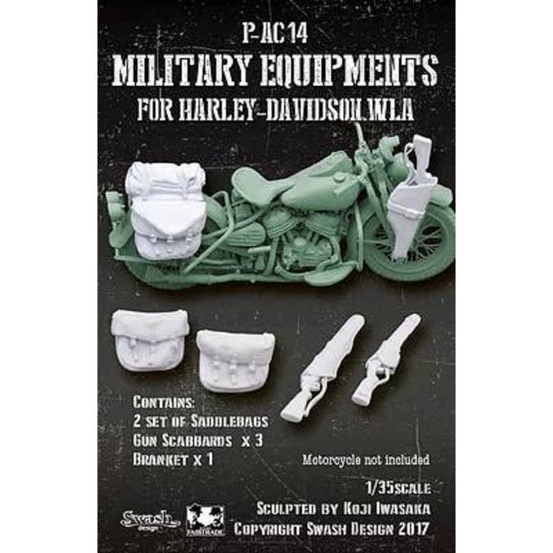 1/35 Saddlebags & Scabbards for Harley Davidson WLA