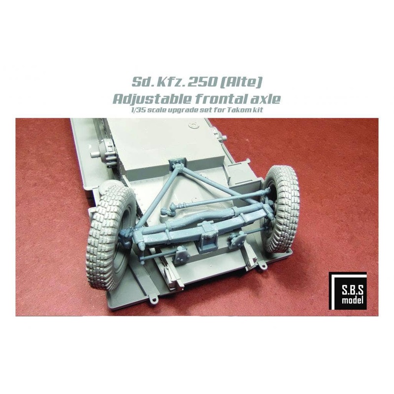1/35 Sd.Kfz.250 (Alte) Adjustable frontal axle for Takom kit