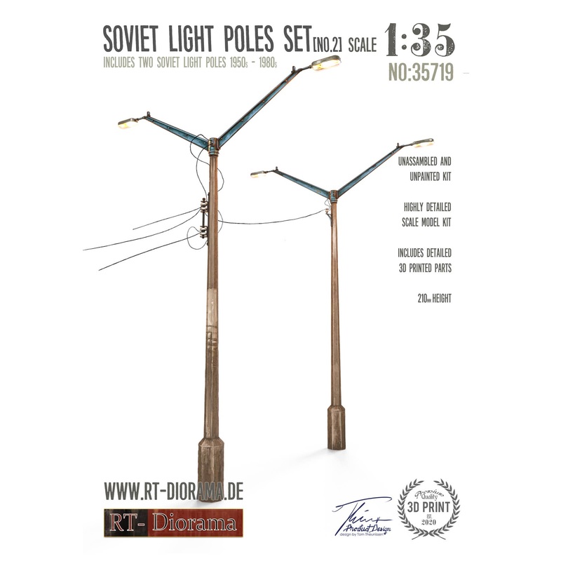 1/35 Soviet Light Poles Set No. 2