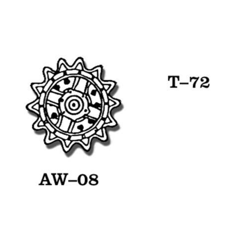 1/35 Soviet T-72 Metal Wheels