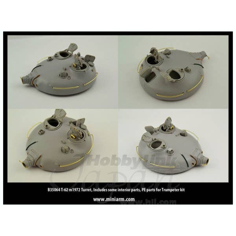 1/35 T-62 M1972 Turret w/ PE Parts (for Trumpeter)