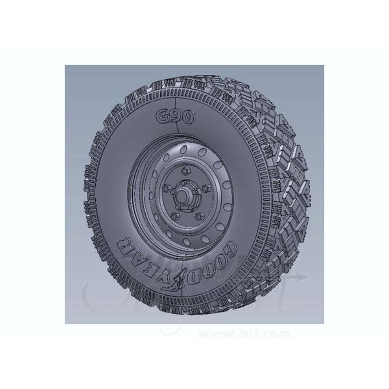 1/35 Wolf W.M.I.K Wheel Set Sagged/Aggressive Tread (for Hobby Boss)