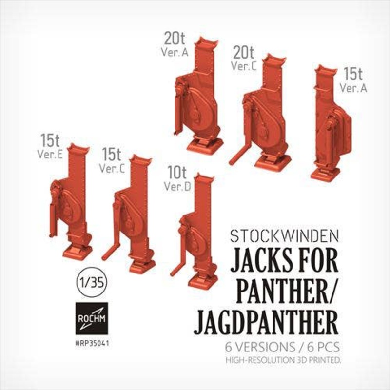 1/35 WW.II German Panther / Jagdpanther Jack Set (6pcs)