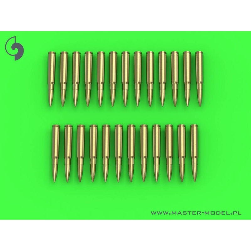 1/35 WWII German MG34 / MG42 Machine Gun (7.92mm) Cartridges (25pcs)