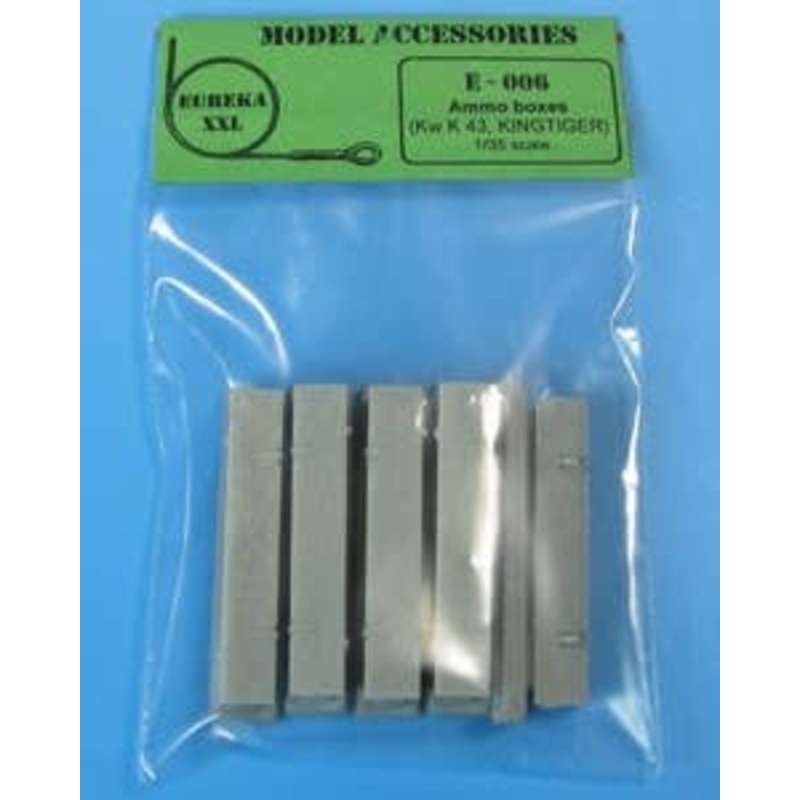 1/35 WWII Germany 8.8cm KwK43 L/71 Ammunition Box (5pcs Set)