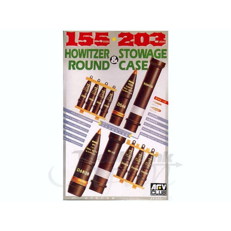 1/35 155/203mm Howitzer Rounds & Stowage Case