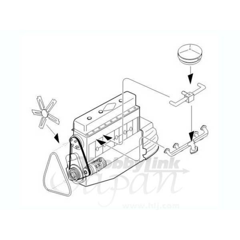 1/35 GMC Typ 270.OHC 4416cc WWII US wehi eng.