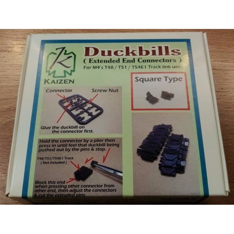 1/35 M4 Sherman Duckbills (Extended End Connectors) Square Type