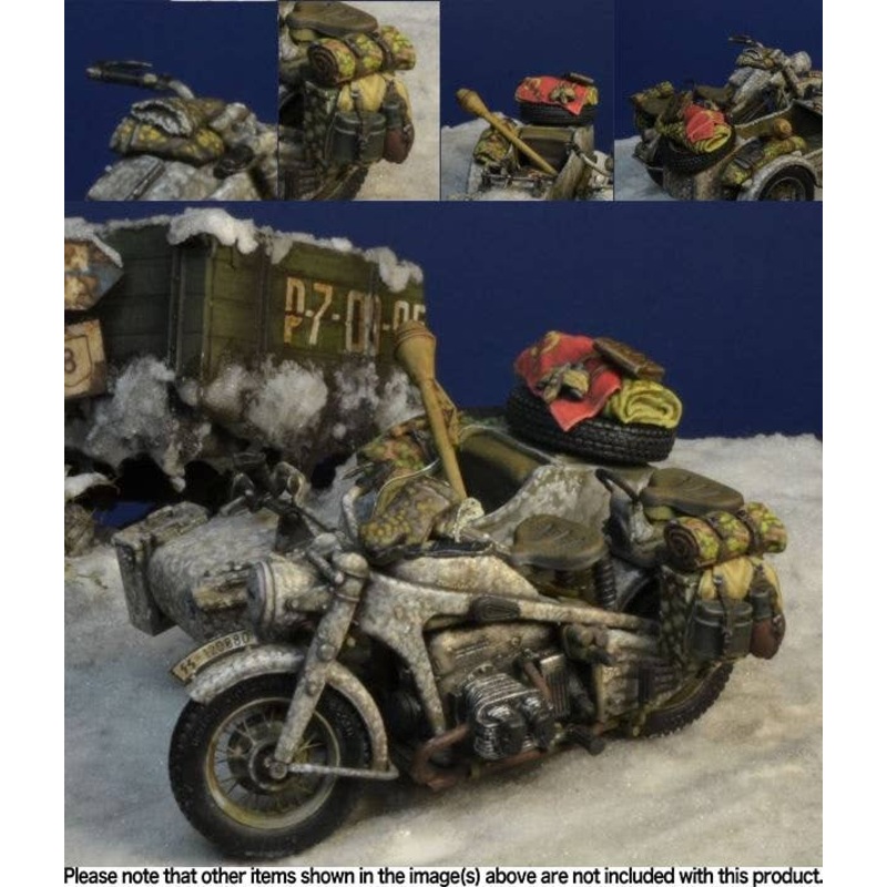 1/35 WW.II German Zundapp KS750 Winter Equipment in-vehicle Set