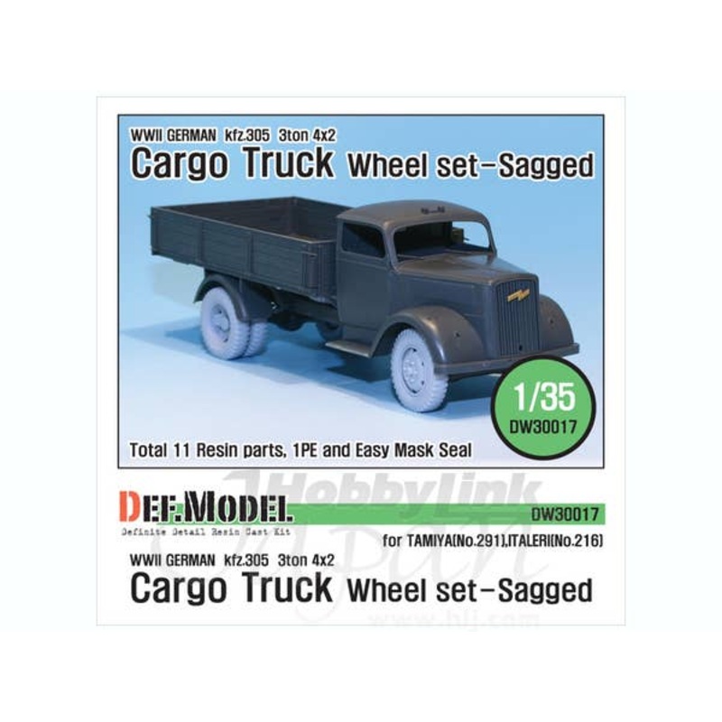 1/35 WWII German 3t Cargo(Opel) Truck Wheel Set (Tamiya/Italeri)