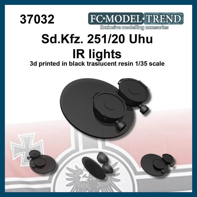 1/35 WWII German Sd.Kfz.251 / 20 Uhu Infrared Headlight Set