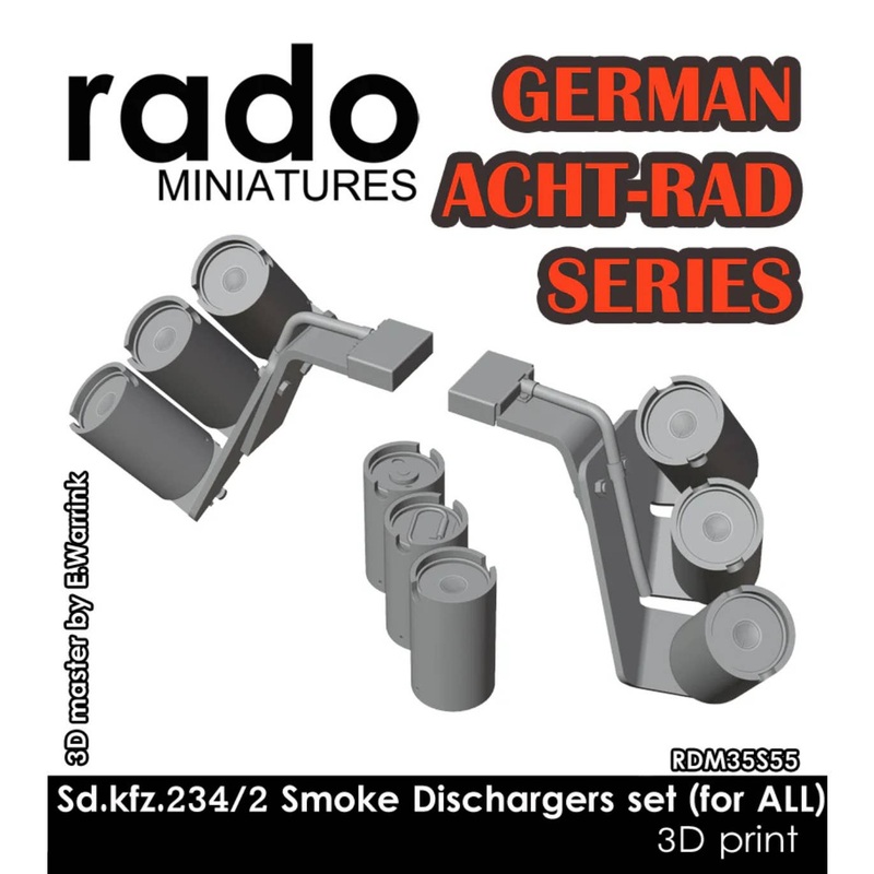 1/35 German Acht-Rad Series Sd.kfz.234/2 Smoke Dischargers set