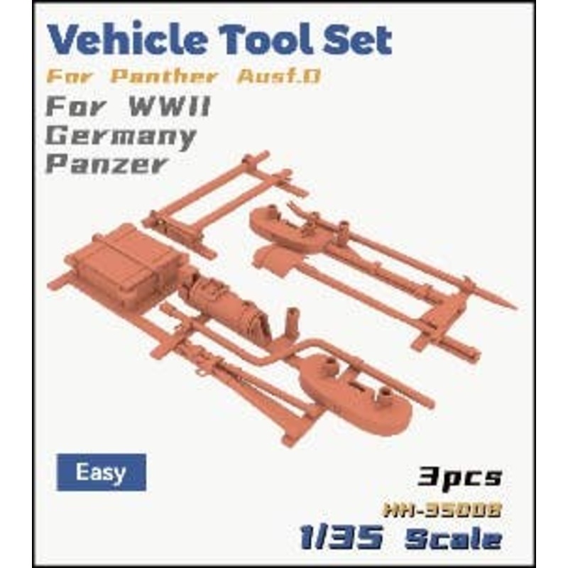 1/35 German Tank Panther D Vehicle Tool Set Easy