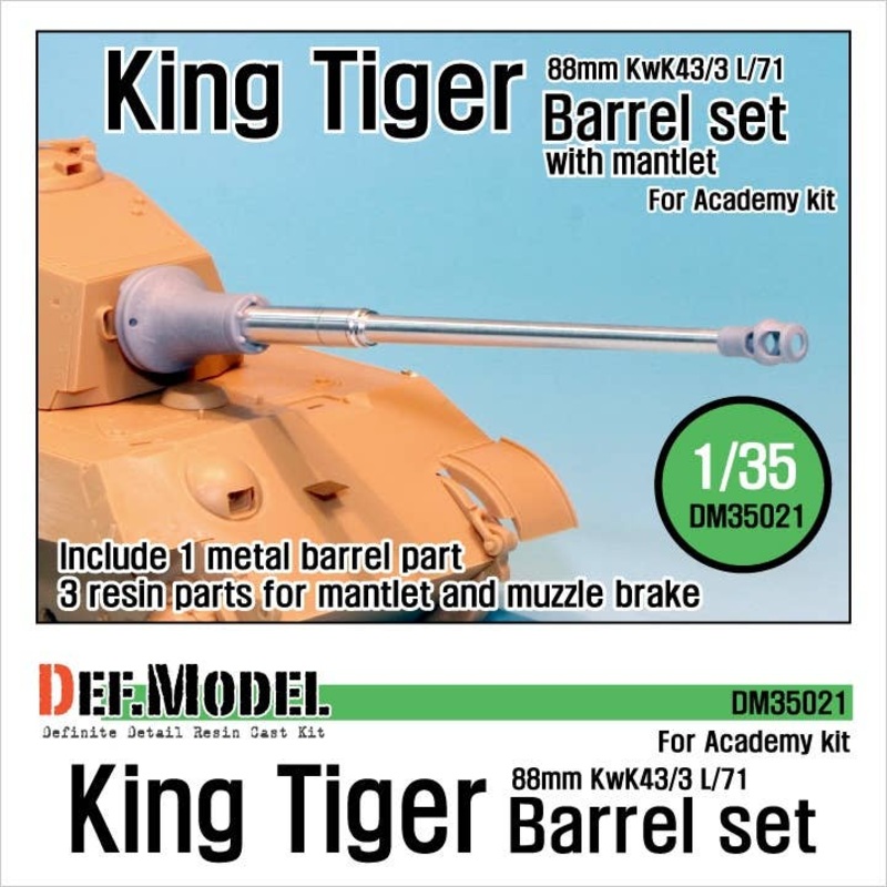 1/35 King Tiger barrel with Mantlet for Academy