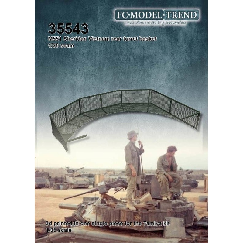 1/35 M551 Sheridan Vetnam rear turret basket
