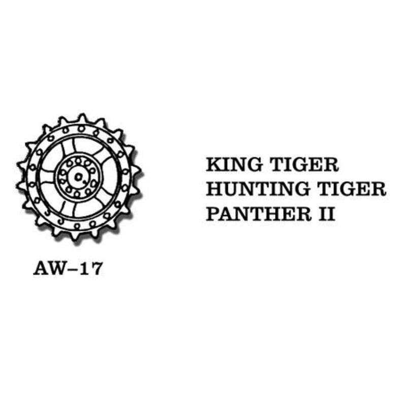 1/35 Metal Wheels for King Tiger / Hunting Tiger / Panther II