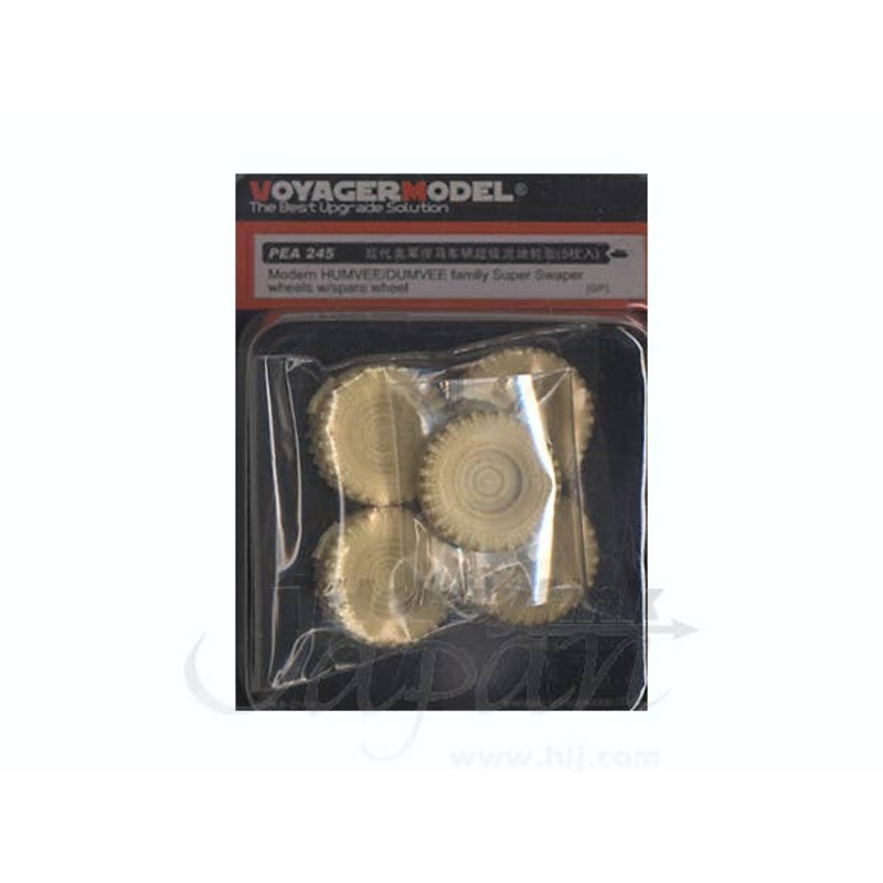1/35 Modern Humvee/Dumvee Family Super Swamper Wheels w/Spare Wheel