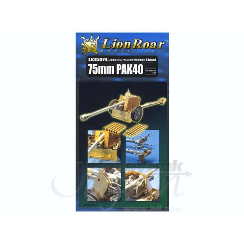 1/35 Pak40 75mm/w metal ammo for Dragon Model