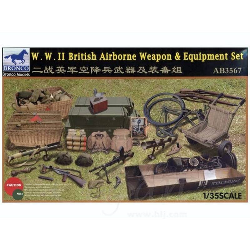 1/35 Paratrooper Battle Tool Set Bicycle + Handcart & Others