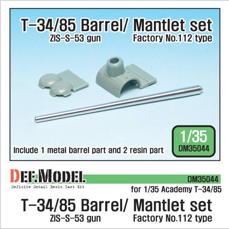 1/35 T-34/85 Metal Barrel/Mantlet Set (for Academy)