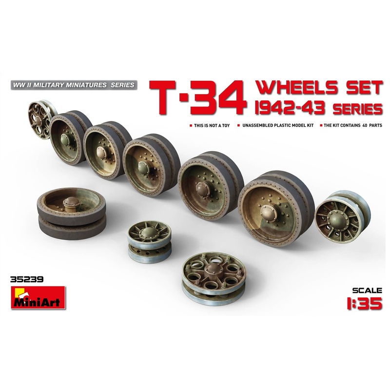 1/35 T-34 Wheels Set 1942-43 Series