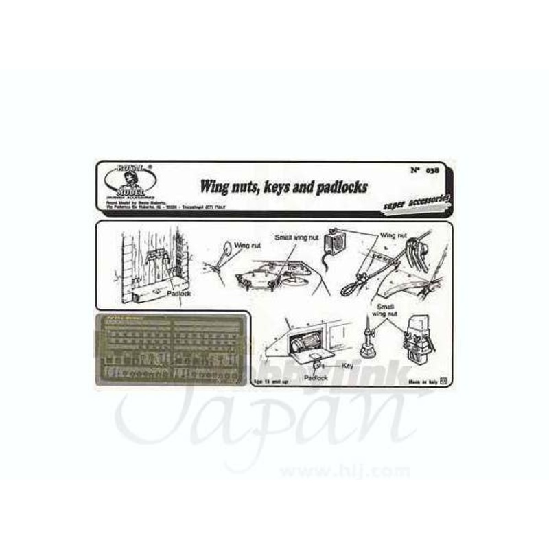 1/35 Wing Nuts, Keys and Padlocks